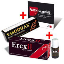 Traitement Erexil+Patch+Vasodilax